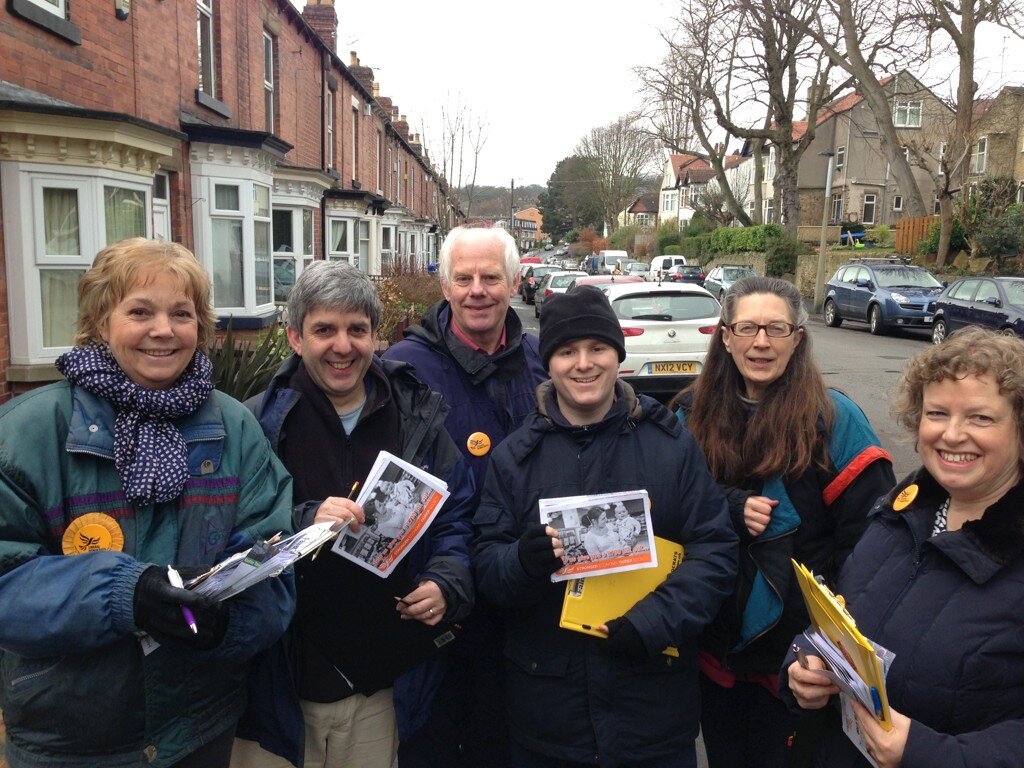 Local Lib Dems campaigning for Fairer Taxes.